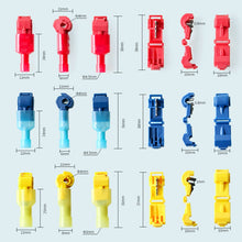 Load image into Gallery viewer, 50 PCS,T-Shaped Crimp Terminal Blocks,Electrical Connector Connection Clamps,Quick-Free Stripping Plugs,Cable Connector Plug
