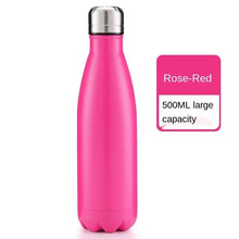 Load image into Gallery viewer, 500ml For Sport Bottles Double-Wall Insulated Vacuum Flask BPA Free Thermos Stainless Steel Water Bottle Cola Water Beer Thermos
