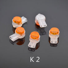 Load image into Gallery viewer, 50pcs Rj45 Connector Crimp Connection Terminals K1 K2 K3 Connector Waterproof Wiring Ethernet Cable Telephone Cord Terminals
