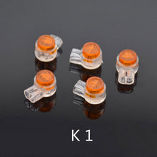 Load image into Gallery viewer, 50pcs Rj45 Connector Crimp Connection Terminals K1 K2 K3 Connector Waterproof Wiring Ethernet Cable Telephone Cord Terminals
