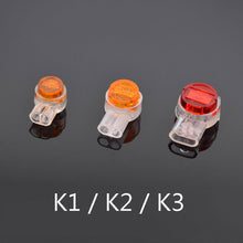 Load image into Gallery viewer, 50pcs Rj45 Connector Crimp Connection Terminals K1 K2 K3 Connector Waterproof Wiring Ethernet Cable Telephone Cord Terminals
