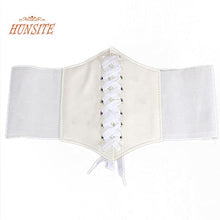 Load image into Gallery viewer, Fashion Women Faux Leather Wide Waist Waistband Belt Corset Elastic Waspie

