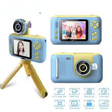 Load image into Gallery viewer, Handheld Camera Kids Camera Tripod 2.4‘’ HD Screen Children Digital Camera Video Recorder Toys for Kids Baby Girl Birthday Gift
