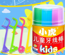 Load image into Gallery viewer, 52pcs/box High-thin Floss Stick Children's Cartoon Plastic Toothpicks Family Pack Flossing Details Cleaning Teeth 0ral irrigator
