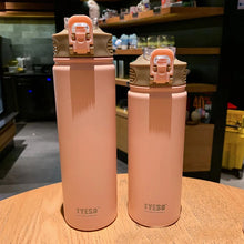 Load image into Gallery viewer, 530/750/100Ml Thermos Mug With Straw Stainless Steel Thermal Insulation Straight Cup Thermal Water Bottle Tumbler Thermocup 1pcS
