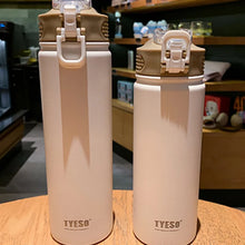Load image into Gallery viewer, 530/750/100Ml Thermos Mug With Straw Stainless Steel Thermal Insulation Straight Cup Thermal Water Bottle Tumbler Thermocup 1pcS
