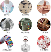 Load image into Gallery viewer, 540 Sets 5mm Metal Eyelet with Washer Leather Craft Repair Grommet Round Eye Rings For Clothes Shoes Bag Leather Crafts DIY
