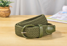Load image into Gallery viewer, Belt Elastic Belt Canvas for Both Male and Female Pin Buckle Casual All-Match

