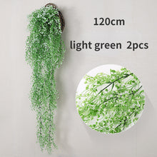 Load image into Gallery viewer, Artificial Wall-Mounted Rattan Wall Decoration Plastic Vine Fake Green Plant
