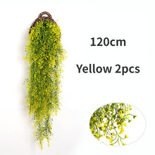 Load image into Gallery viewer, Artificial Wall-Mounted Rattan Wall Decoration Plastic Vine Fake Green Plant

