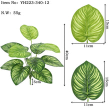 Load image into Gallery viewer, Artificial Green Plant Potted Flower Feel Leaf Artificial Monstera Leaf Home Decoration Plant Simulation Green Plant
