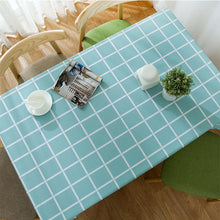 Load image into Gallery viewer, PVC Tablecloth Waterproof Large Plaid Table Cloth Dustproof Tablecloth
