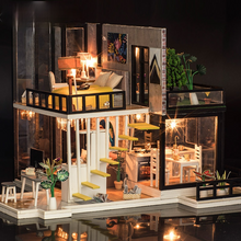 Load image into Gallery viewer, Dollhouse Miniature with Furniture with Light and Musical Core
