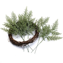 Load image into Gallery viewer, 5Pcs Green Leaves Fake Wedding Scrapbooking Christmas Decorative Flowers Wreaths Vases for Home Decor Artificial Plants
