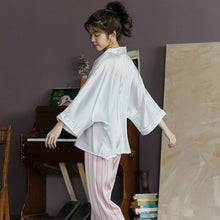 Load image into Gallery viewer, Loose Cartoon Print Women Pajamas Bat Sleeve Long Sleeve Trousers Suit Pijama
