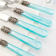 Load image into Gallery viewer, 304 Stainless Steel Tableware Suit Knife Fork Spoon Retro Tableware Acrylic Handle Tableware
