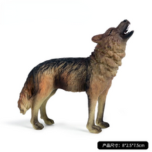 Load image into Gallery viewer, Small Size Simulation Wolf Action Figures PVC Figure Collectible Toys Wild Animal Figure Figurines Kids Cognitive Toys Kids Gift
