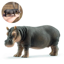 Load image into Gallery viewer, Simulation Hippopotamus Wild Life Model Figures Figurines Toy Figures Zoo River Animal 14814 Home Decor Gift For Kids
