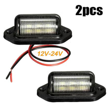 Load image into Gallery viewer, 6 LED Car Truck License Plate Lights Trunk Reading Lamp Universal License Taillight for RV Trailer Van Boat
