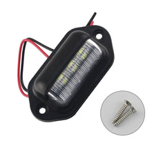 Load image into Gallery viewer, 6 LED License Number Plate Lights Taillight Cargo Trunk Courtesy Tag Step Lamp Bulbs White Car Truck SUV RV Trailer Van Boat
