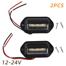Load image into Gallery viewer, 6 LED License Plate Lights for Car Truck RV Trailer Van Universal License Taillight Waterproof Rear Lamp 12V
