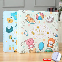 Load image into Gallery viewer, 6-inch Photo Album Writable Collection of Children Growth Photos 200pcs High-capacity Hard Shell Paper Interleaf Albums
