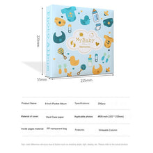 Load image into Gallery viewer, 6-inch Photo Album Writable Collection of Children Growth Photos 200pcs High-capacity Hard Shell Paper Interleaf Albums
