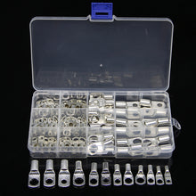 Load image into Gallery viewer, 60/140/220 Pcs Combination copper tab ring car battery terminals car kit wire crimp connector with cover
