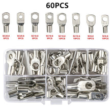 Load image into Gallery viewer, 60/140/220 Pcs Combination copper tab ring car battery terminals car kit wire crimp connector with cover
