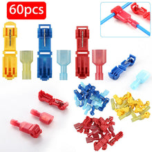 Load image into Gallery viewer, 60/30PCS Wire Cable Connectors Terminals Crimp Terminal Scotch Lock Quick Splice 22-10AWG Electrical Car Audio Kit Tool Set
