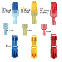 Load image into Gallery viewer, 60/30PCS Wire Cable Connectors Terminals Crimp Terminal Scotch Lock Quick Splice 22-10AWG Electrical Car Audio Kit Tool Set
