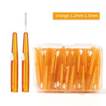 Load image into Gallery viewer, 60 Pcs/Box Toothpick Dental Interdental Brush 0.6-1.5Mm Cleaning Between Teeth Oral Care Orthodontic  I Shape Tooth Floss 0ral irrigator
