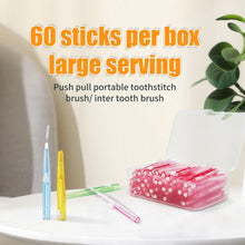 Load image into Gallery viewer, 60 Pcs/Box Toothpick Dental Interdental Brush 0.6-1.5Mm Cleaning Between Teeth Oral Care Orthodontic  I Shape Tooth Floss 0ral irrigator
