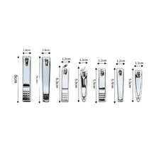 Load image into Gallery viewer, Large and Small Stainless Steel Nail Clippers Flat Bevel Single Household Nail Trimming Tool
