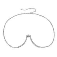 Load image into Gallery viewer, Ornament Sexy Bikini Micro-Inlaid Full Diamond U-Shaped Chest Necklace Beach Vacation Style Angel Body Chains Female
