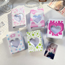 Load image into Gallery viewer, 64 Pockets Mini Photo Album Heart Transparent Photocard Holder Mini Polaroid Album Storage Collect Book Name Card Album De Fotos
