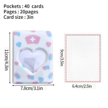 Load image into Gallery viewer, 64 Pockets Mini Photo Album Heart Transparent Photocard Holder Mini Polaroid Album Storage Collect Book Name Card Album De Fotos
