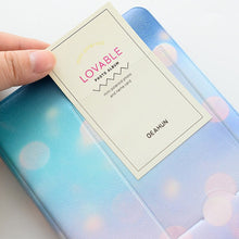 Load image into Gallery viewer, 64 Pockets Photo Book Album  3 Inch Storage Name Card Holder for Instax Mini Fuji Films Paper DIY photo album sticker frame
