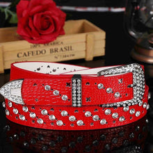 Load image into Gallery viewer, Women's Versatile Rhinestone Belt
