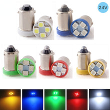 Load image into Gallery viewer, 10 PCS 24V DC BA9S LED Bulbs T4W T11 Dome Map Lights BA9 1895 1891 53 57 Parking Interior Lamps Side Marker Light for Car Trucks
