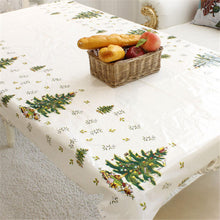 Load image into Gallery viewer, 1PC Cartoon Christmas Tablecloth PVC Table Cloth Christmas Party Table Decoration Festival Tableware
