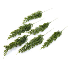 Load image into Gallery viewer, 6Pcs Green Pine Christmas Leaves Decorations for Home Plastic Vases for Wedding Decorative Flowers Wreaths Diy Artificial Plants

