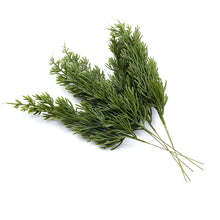 Load image into Gallery viewer, 6Pcs Green Pine Christmas Leaves Decorations for Home Plastic Vases for Wedding Decorative Flowers Wreaths Diy Artificial Plants
