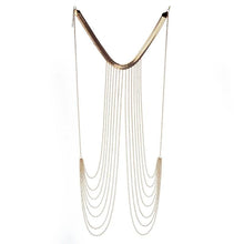 Load image into Gallery viewer, Women Sexy Multilayer Long Tassel Body Chains Necklace Punk Golden Bikini Beach Jewelry
