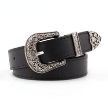 Load image into Gallery viewer, Women's Retro Pin Buckle Belt Vintage Carved  PU Leather Gothic Casual Fashion All-Match Belt Dress Waistband Luxury
