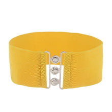 Load image into Gallery viewer, Fashion Casual Ladies Stretch Dress Cummerbands Waist Band Metal Buckle Waistband Wide Elastic Belt
