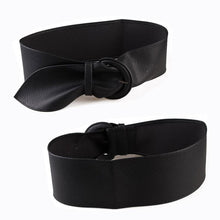 Load image into Gallery viewer, Waist Belts Wide Leather Blouse Dresses Buckle Ladies Black Red Yellow Camel Long Belt for Women
