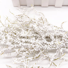 Load image into Gallery viewer, 6pcs Artificial white Grass Plant Artificial Flowers for Wedding Christmas Decor DIY scrapbooking Wreath Fake flowers
