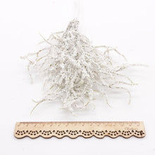 Load image into Gallery viewer, 6pcs Artificial white Grass Plant Artificial Flowers for Wedding Christmas Decor DIY scrapbooking Wreath Fake flowers

