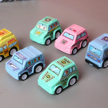 Load image into Gallery viewer, 6pcs Car Model Toy Pull Back Car Toys Mobile Vehicle Fire Truck Taxi Model Kid Mini Cars Boy Toys Gift Diecasts Toy for Children
